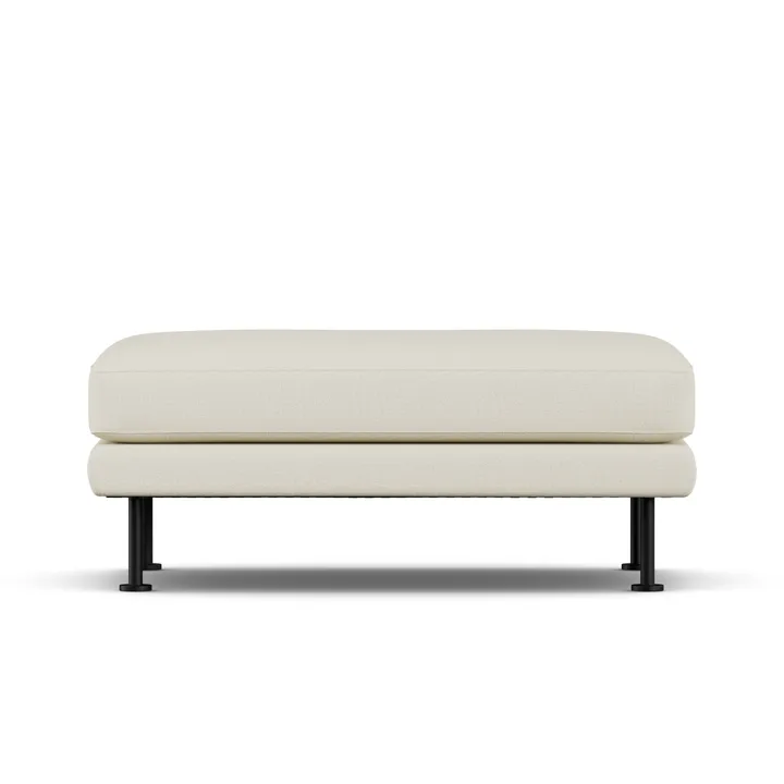 Bredhult fotpall - Oslo Nature 1540-svart stål - 1898