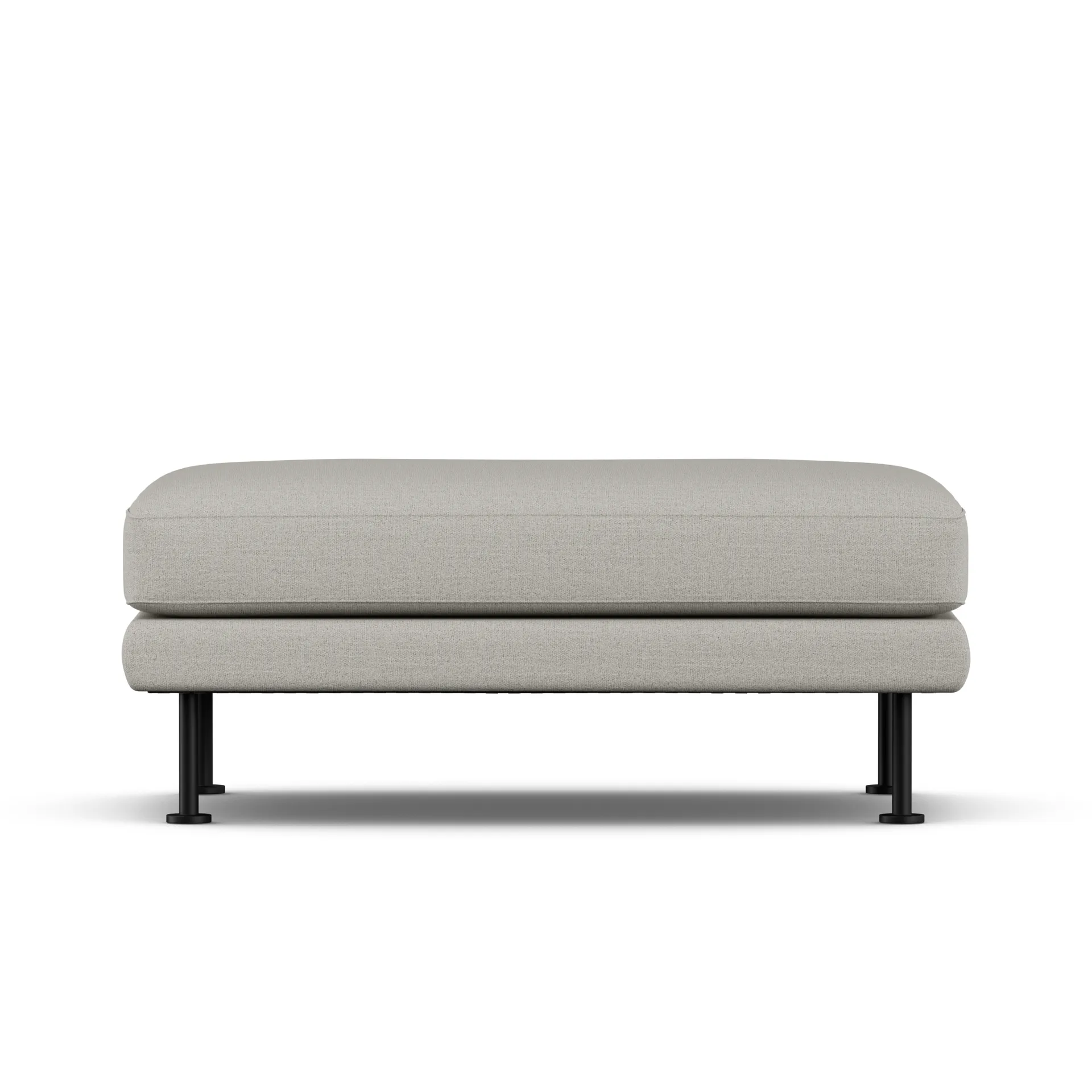 Bredhult fotpall, Same Grey 6673-svart stål 1898