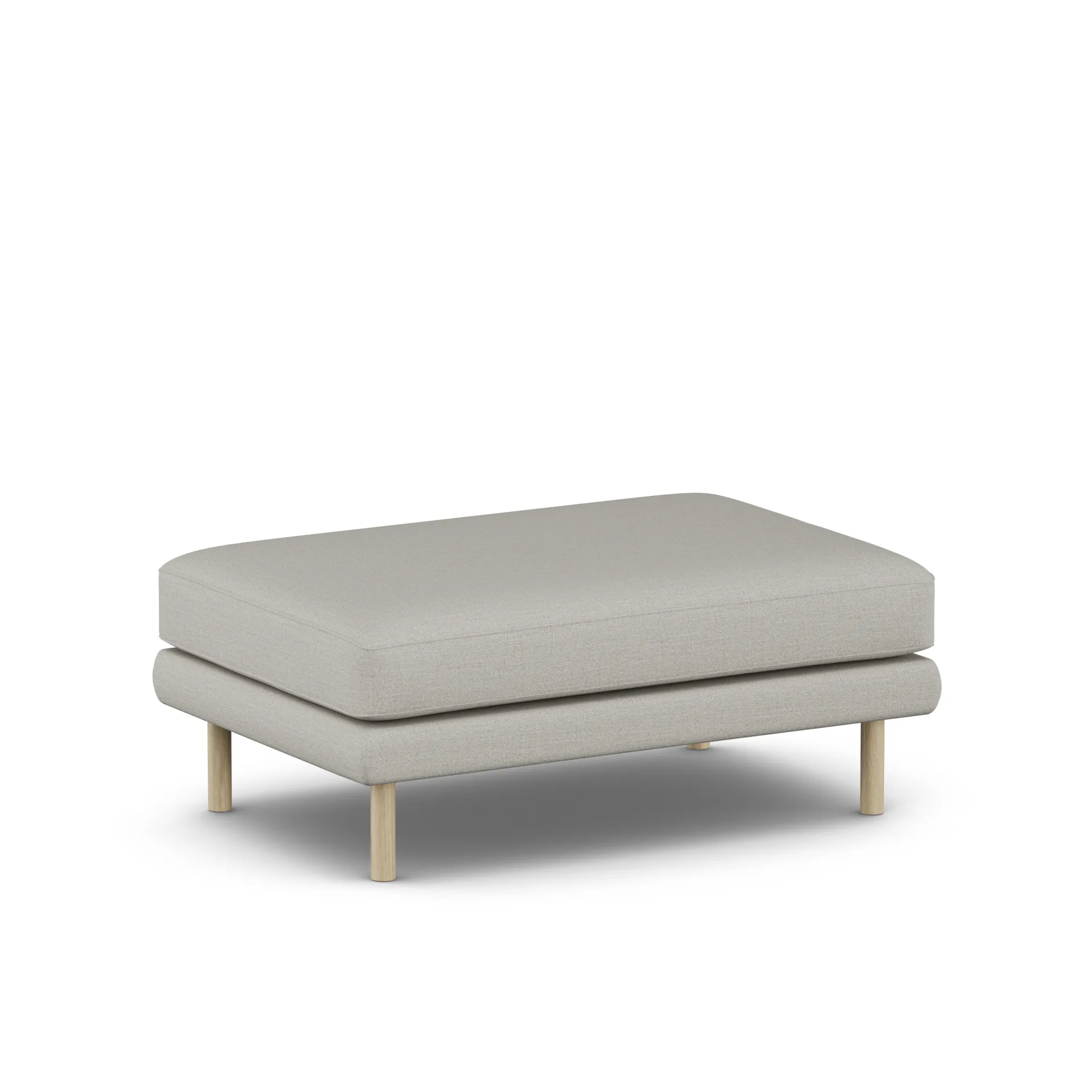 Bredhult fotpall, Same Grey 6673-vitoljad ek 1898