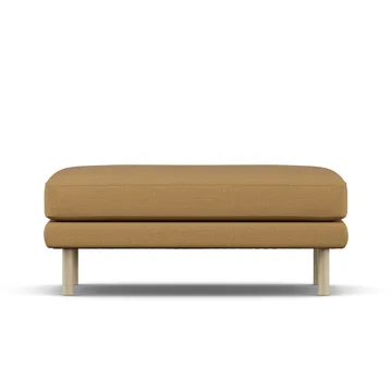 Bredhult fotpall - Same Ochre 6676-vitoljad ek - 1898