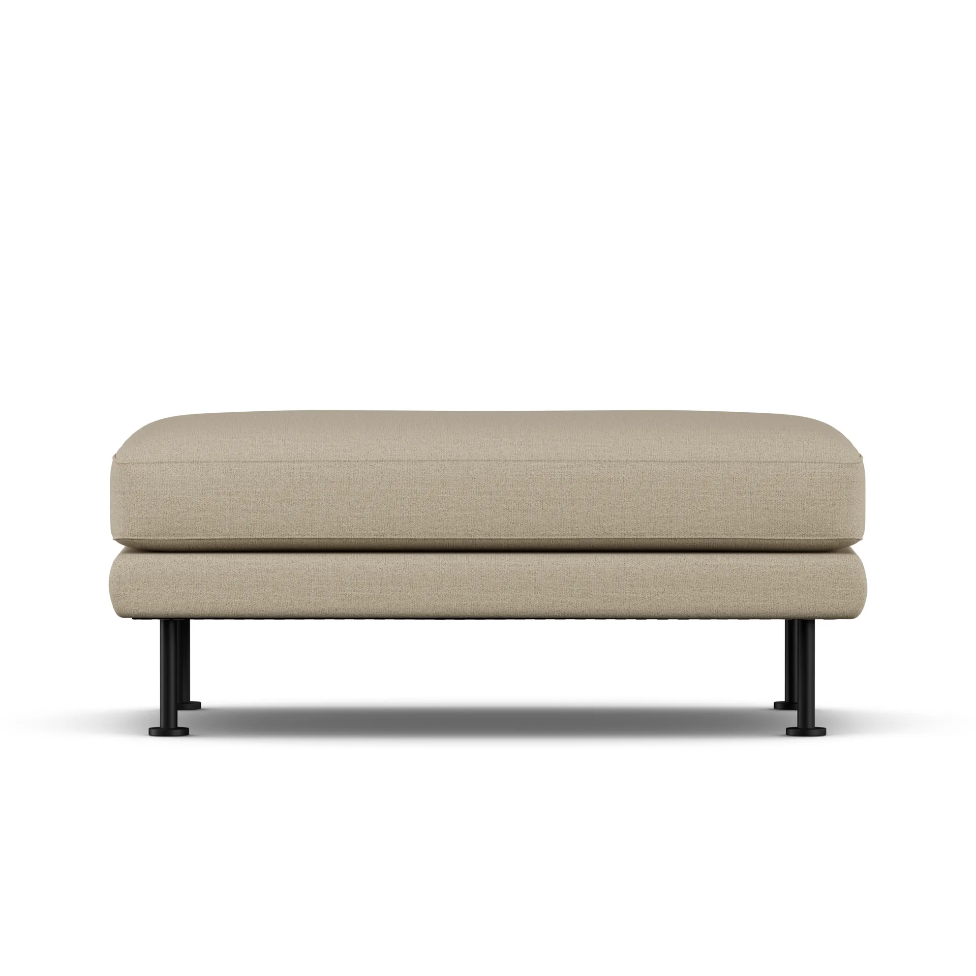 Bredhult fotpall, Same Sand 6672-svart stål 1898