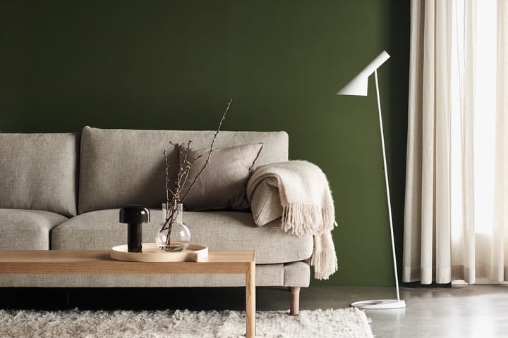 Bredhult soffa 3-sits - Bern 0345 green-vitoljad ek - 1898