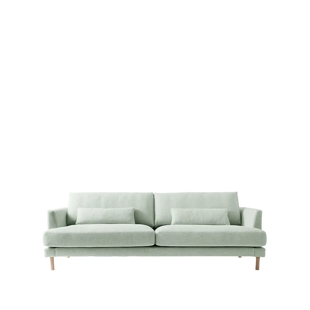 Bredhult soffa 3-sits, Bern 0345 green-vitoljad ek 1898