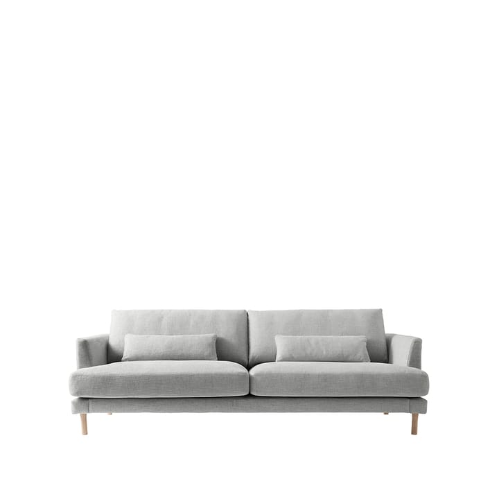 Bredhult soffa 3-sits - Bern 0348 grey-vitoljad ek - 1898