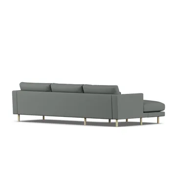 Bredhult soffa - Caleido Grey 1240-vitoljad ek, 2,5-sits C2 - 1898
