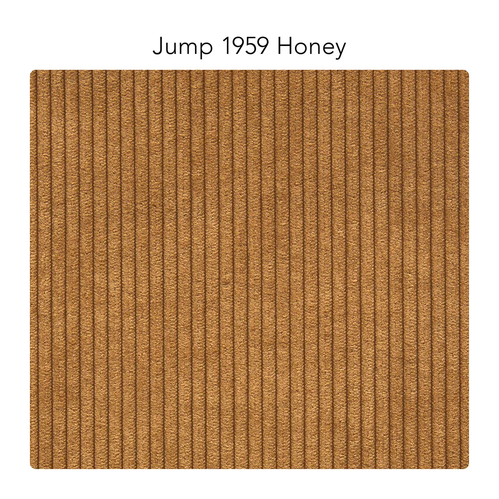 Bredhult soffa, Jump 1959 honey-vitoljad ek, 3-sits 1898