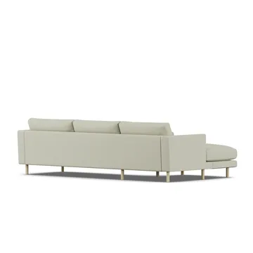 Bredhult soffa - Luiza Beige 3981-vitoljad ek, 2,5-sits C2 - 1898