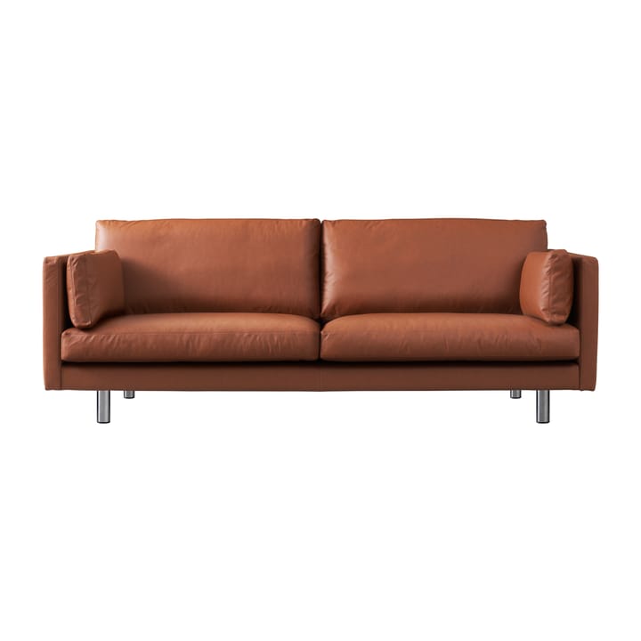 Haga 3 sits soffa metallben/läder - Sevilla Calvados Brun - 1898