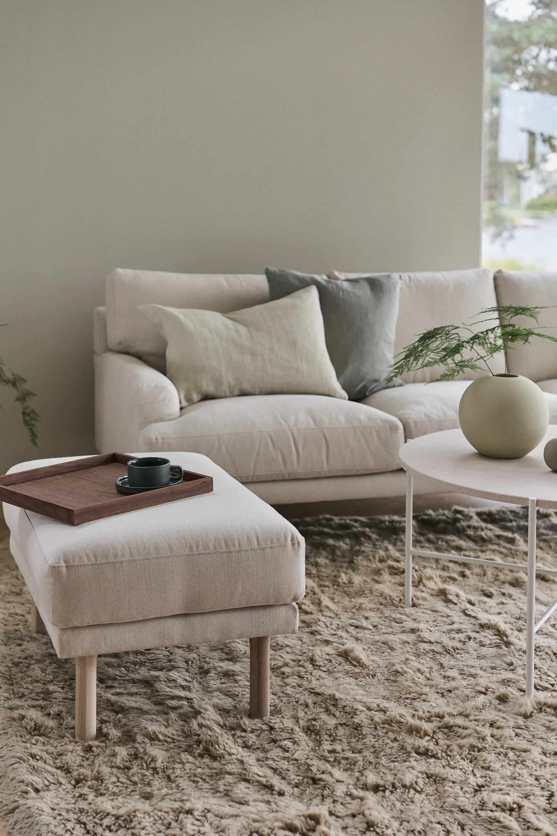 Lidnäs 3 sits soffa, Caleido beige 1898