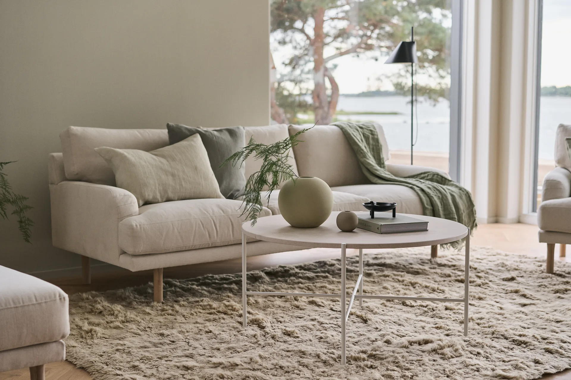 Lidnäs 3 sits soffa, Caleido beige 1898
