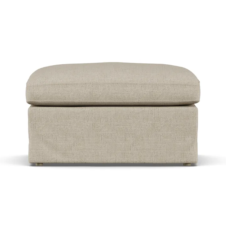 Linnevik fotpall - Bern Beige 0341-vitoljad ek, med kappa - 1898