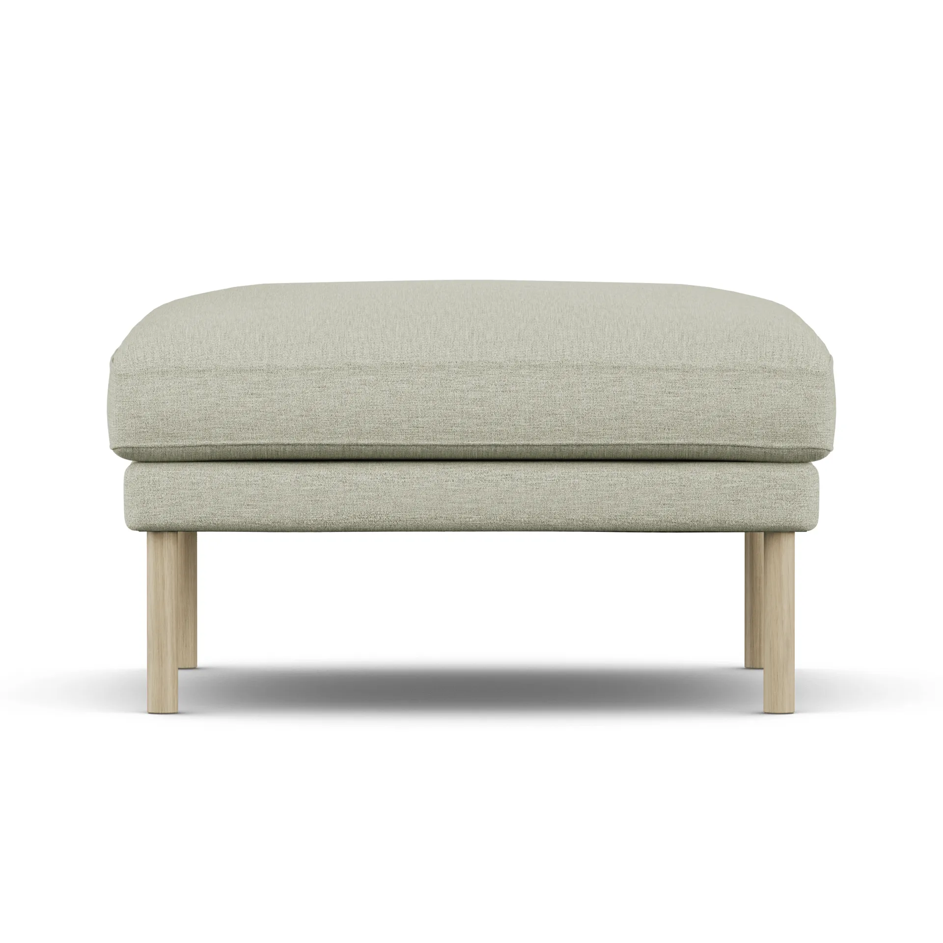 Linnevik fotpall, Luiza Beige 3981-vitoljad ek, utan kappa 1898