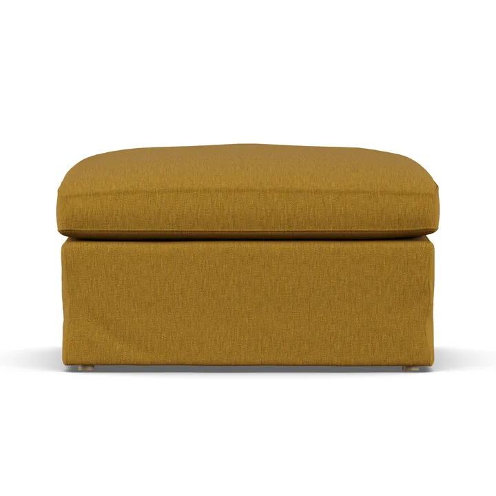 Linnevik fotpall - Luiza Mustard 3972-vitoljad ek, med kappa - 1898