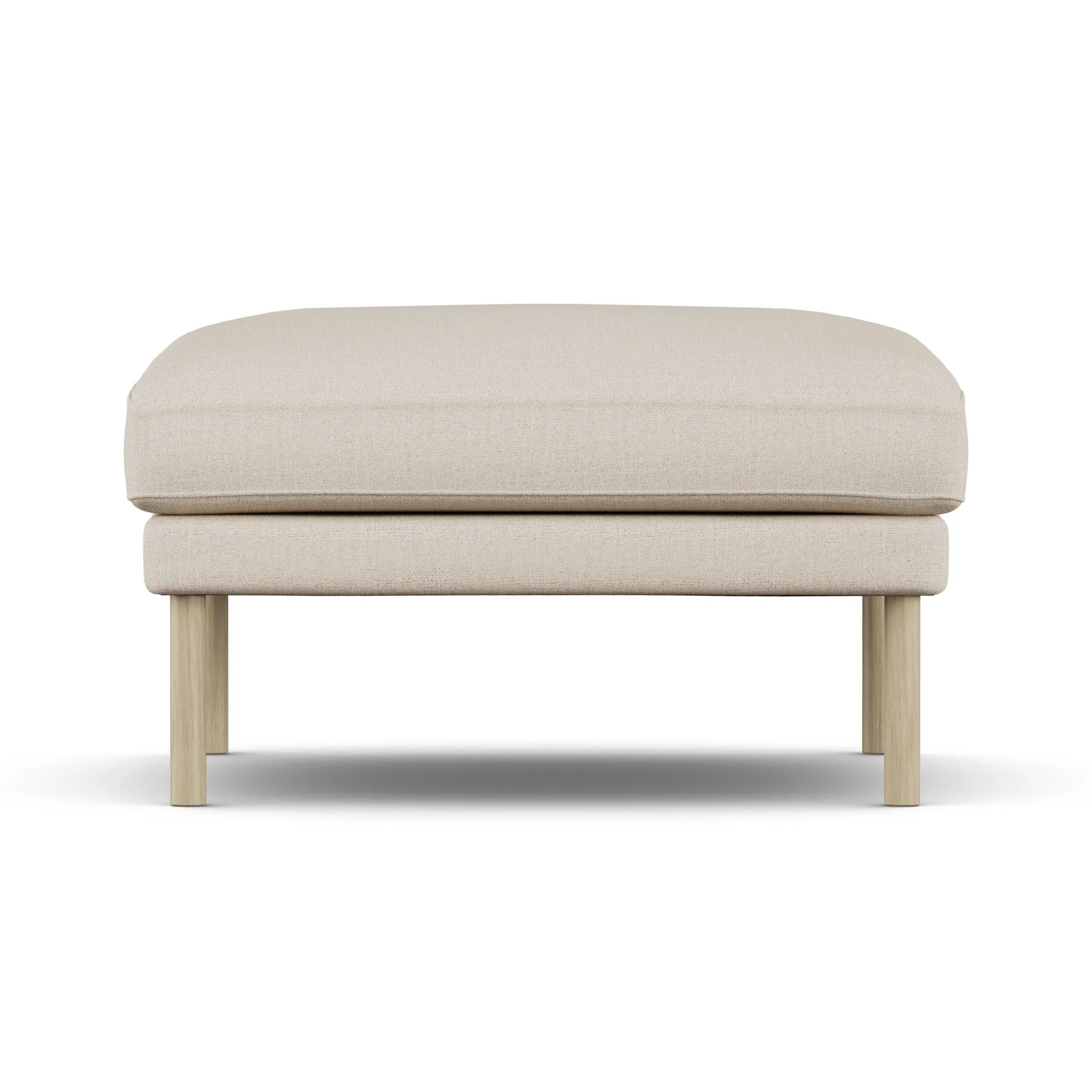 Linnevik fotpall, Same Beige 6670-vitoljad ek, utan kappa 1898