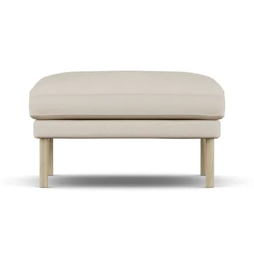 Linnevik fotpall - Same Beige 6670-vitoljad ek, utan kappa - 1898
