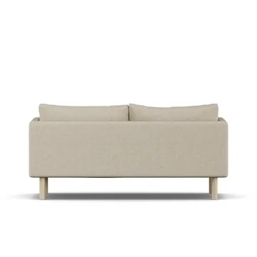Linnevik soffa - Bern Beige 0341-vitoljad ek, 2-sits - 1898