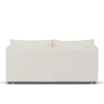 Linnevik soffa - Caleido Beige 9600-vitoljad ek, 2-sits, med kappa - 1898