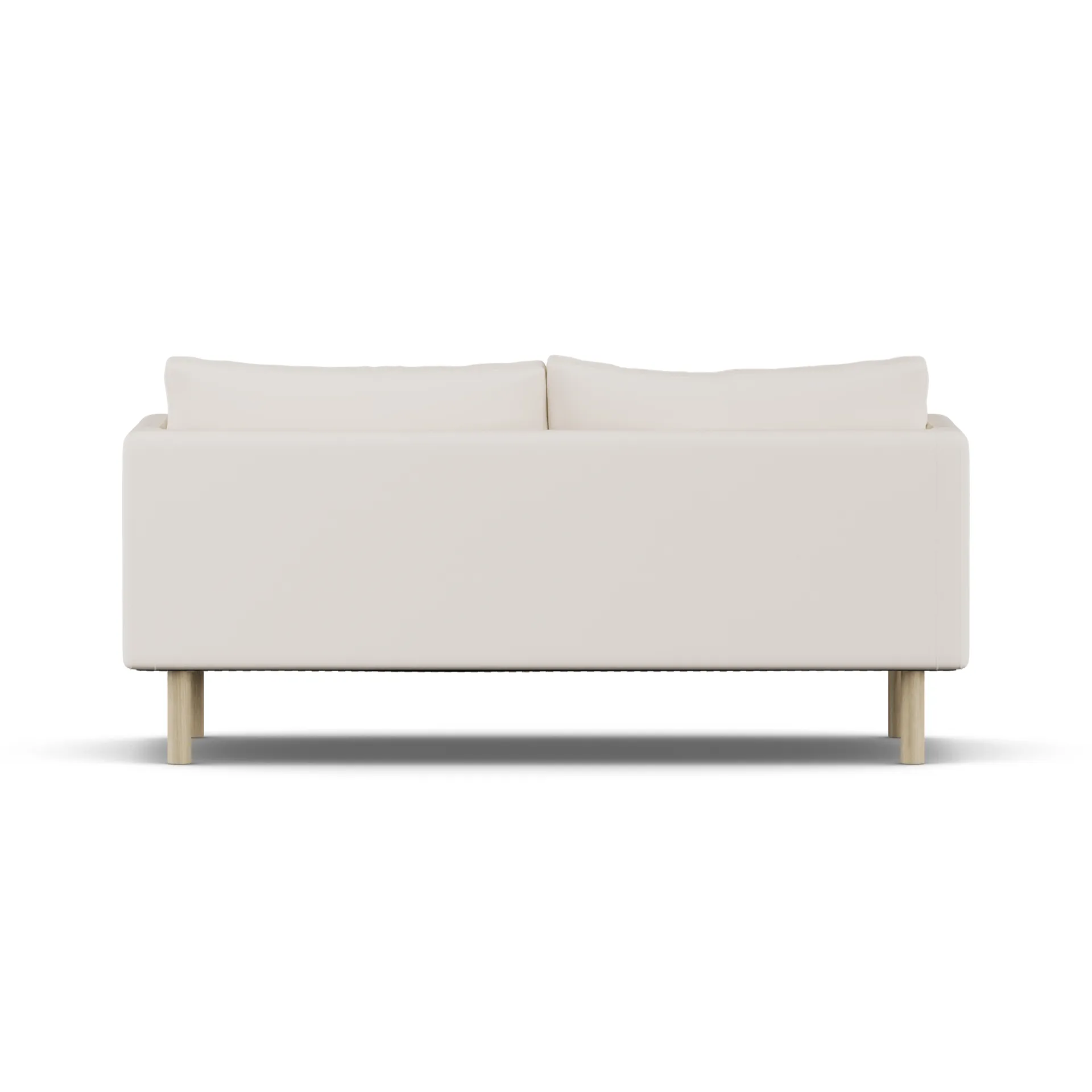 Linnevik soffa, Caleido Beige 9600-vitoljad ek, 2-sits, utan kappa 1898