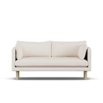 Linnevik soffa - Caleido Beige 9600-vitoljad ek, 2-sits - 1898