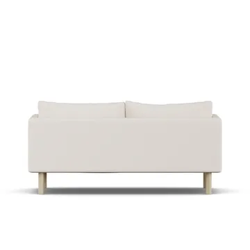 Linnevik soffa - Caleido Beige 9600-vitoljad ek, 2-sits - 1898