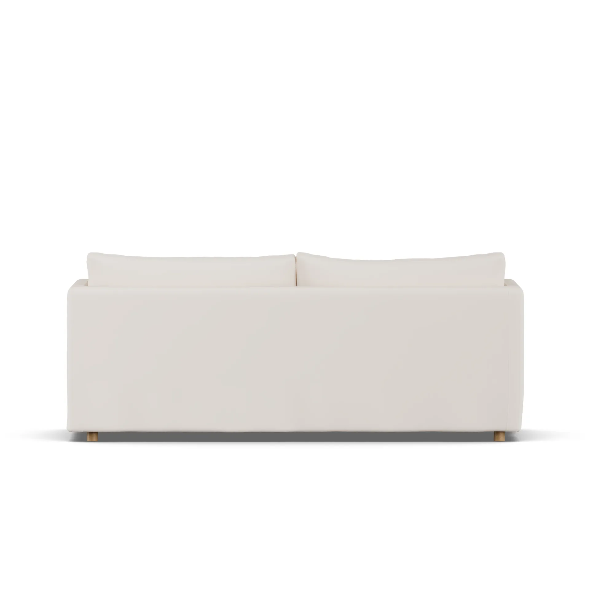 Linnevik soffa, Caleido beige 9600-vitoljad ek, 3-sits, med kappa 1898