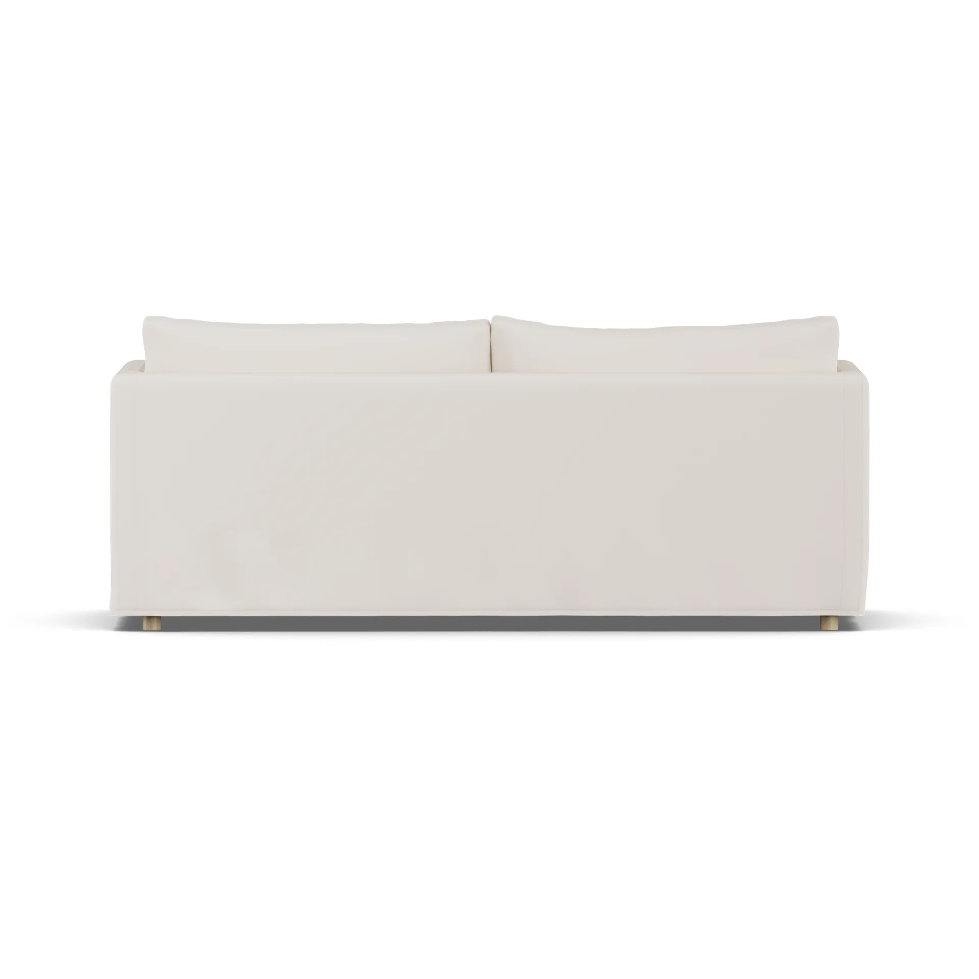 Linnevik soffa, Caleido beige 9600-vitoljad ek, 3-sits, med kappa 1898