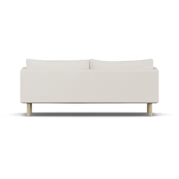 Linnevik soffa - Caleido Beige 9600-vitoljad ek, 3-sits, utan kappa - 1898