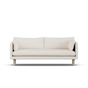 Linnevik soffa - Caleido Beige 9600-vitoljad ek, 3-sits - 1898