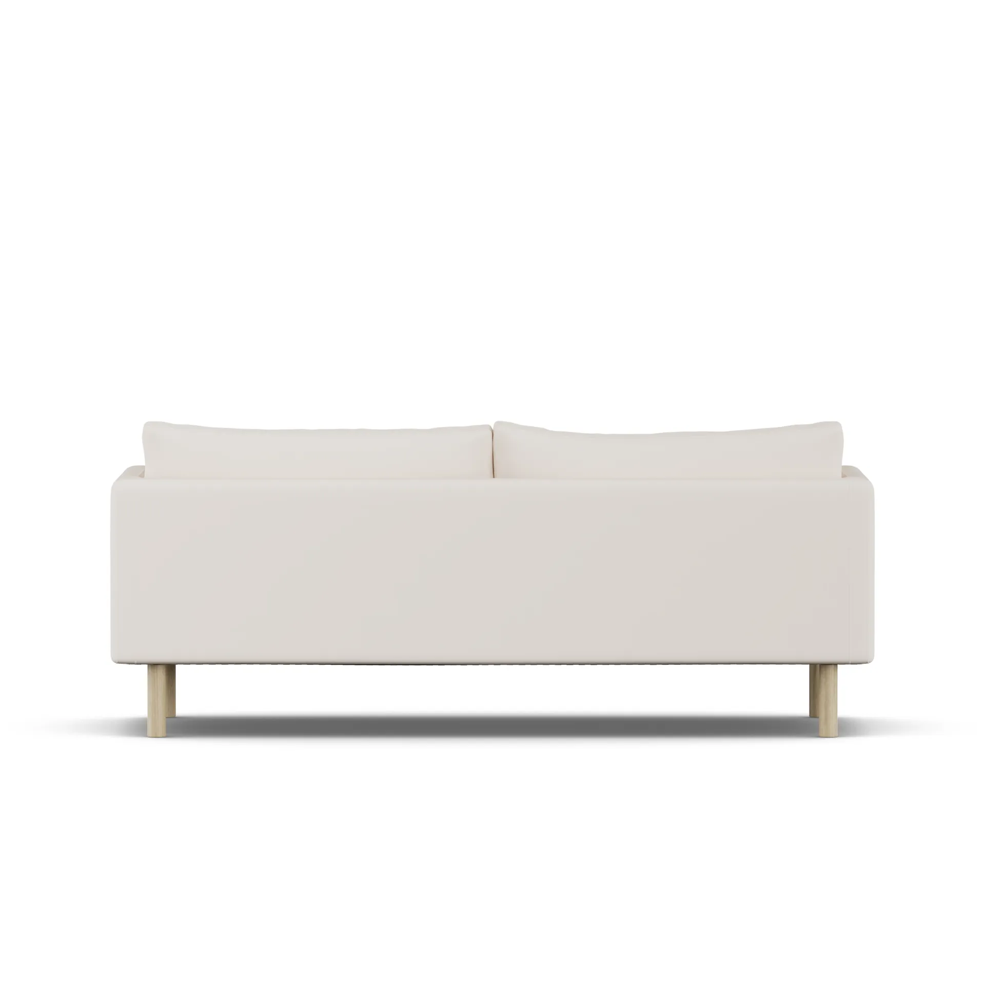 Linnevik soffa, Caleido Beige 9600-vitoljad ek, 3-sits 1898