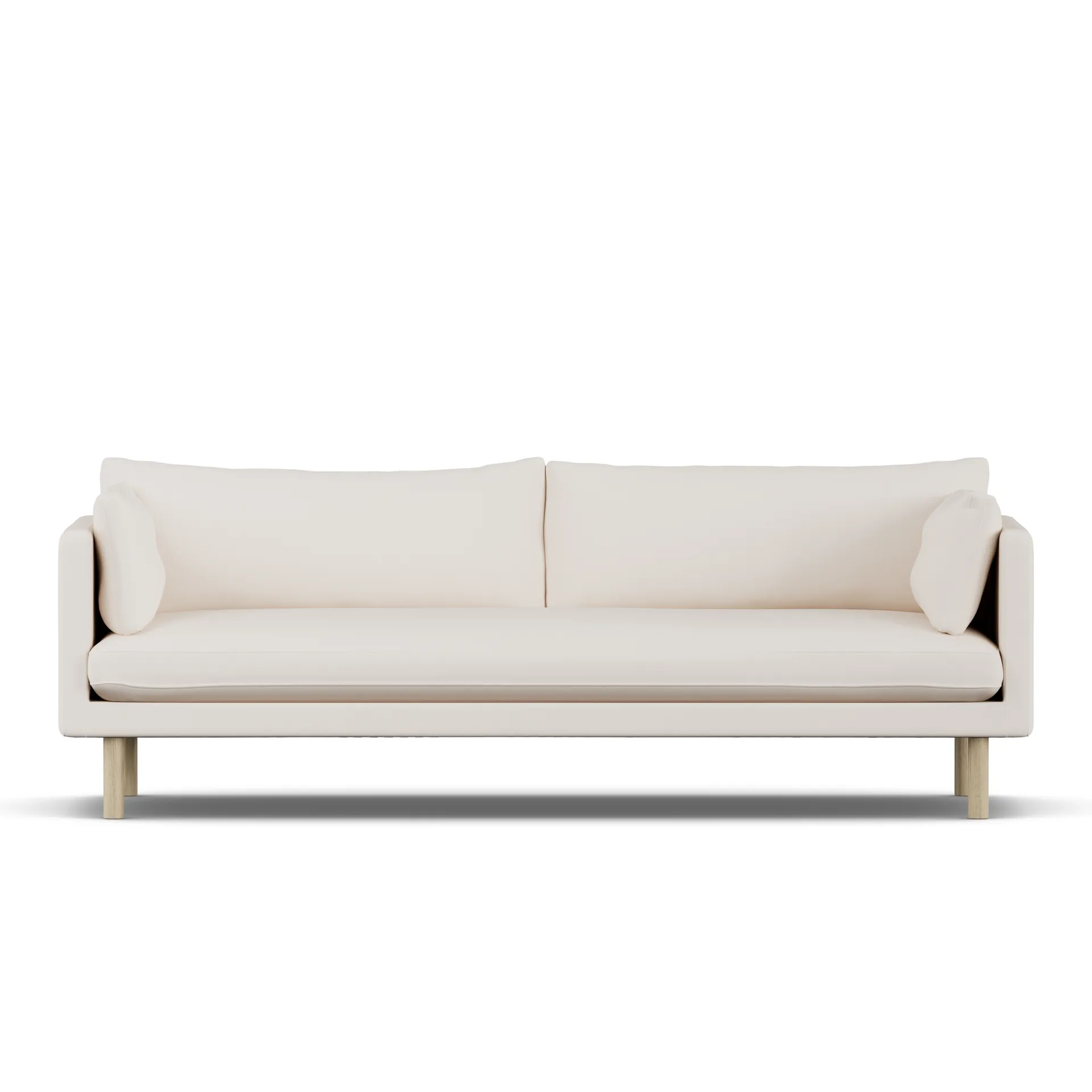 Linnevik soffa, Caleido Beige 9600-vitoljad ek, 4-sits 1898