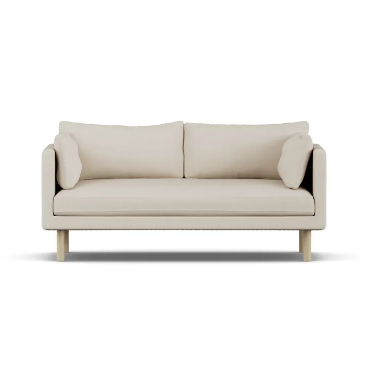 Linnevik soffa - Jump Beige 1956-vitoljad ek, 2-sits - 1898