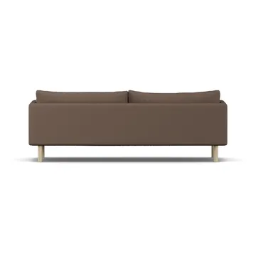 Linnevik soffa - Jump Brown 1955-vitoljad ek, 4-sits, utan kappa - 1898
