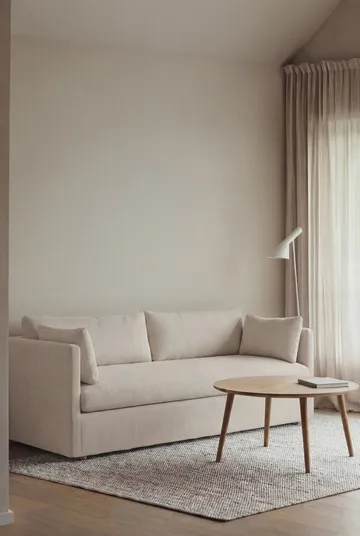 Linnevik soffa - Jump off white 1954-vitoljad ek, 3-sits, med kappa - 1898