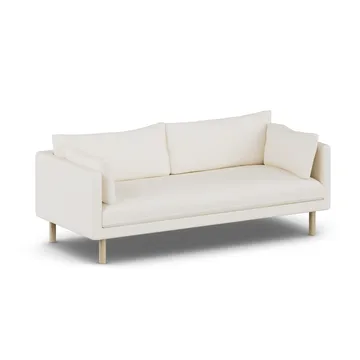 Linnevik soffa - Jump Off White 1954-vitoljad ek, 3-sits, utan kappa - 1898
