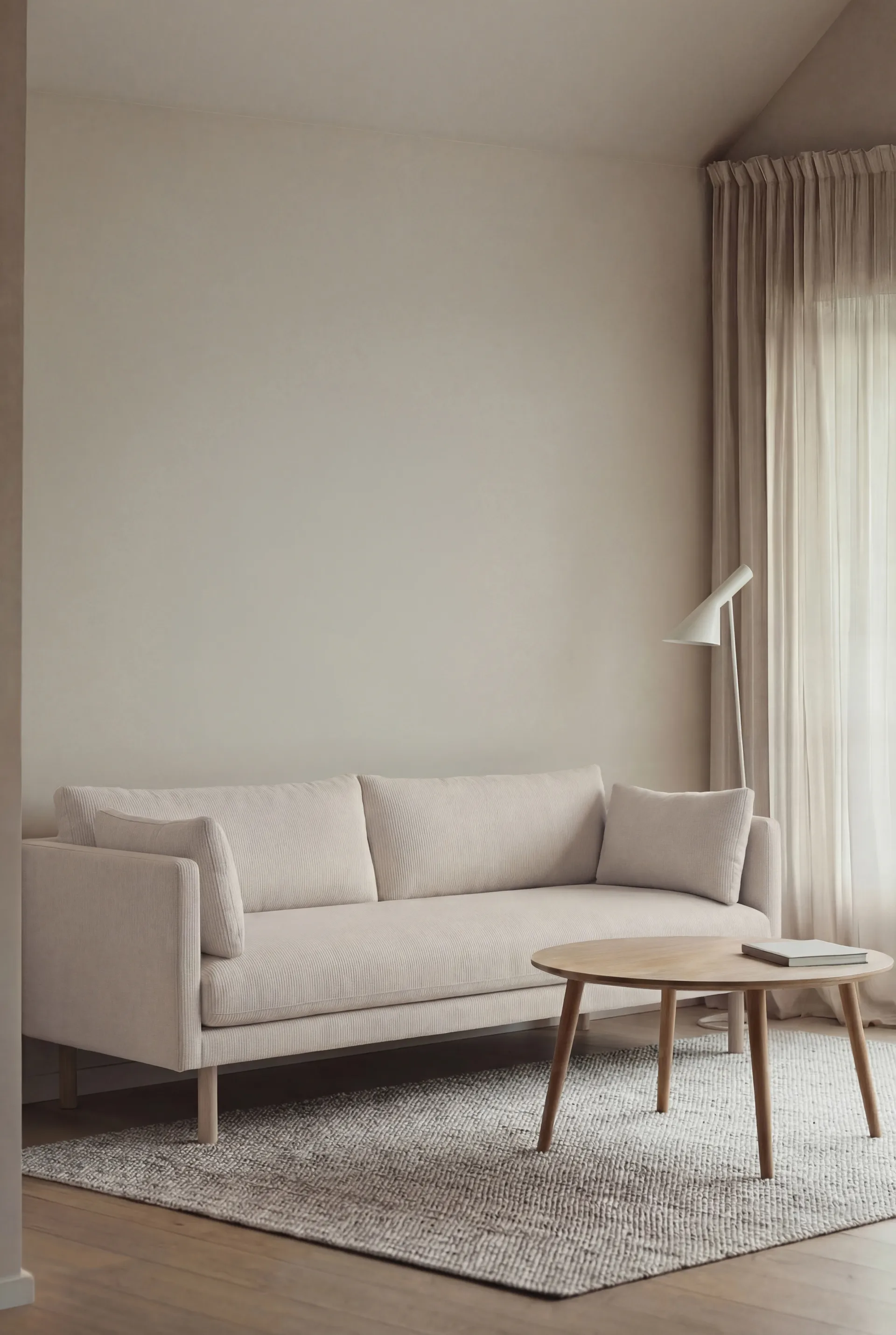 Linnevik soffa, Jump Off White 1954-vitoljad ek, 3-sits 1898