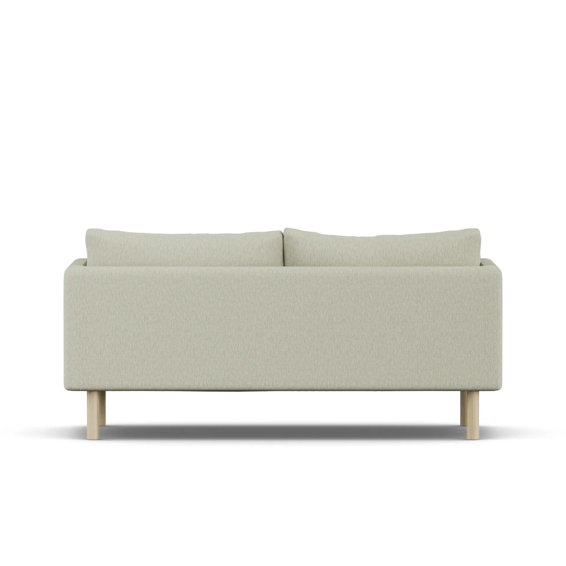 Linnevik soffa, Luiza Beige 3981-vitoljad ek, 2-sits 1898