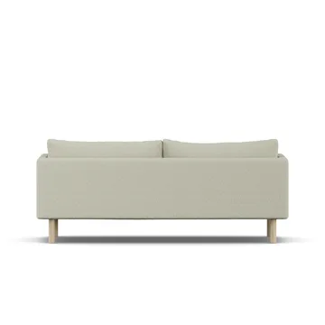 Linnevik soffa - Luiza Beige 3981-vitoljad ek, 3-sits - 1898