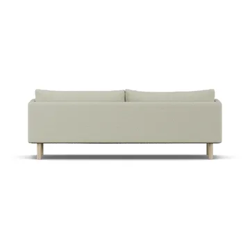 Linnevik soffa - Luiza Beige 3981-vitoljad ek, 4-sits, utan kappa - 1898