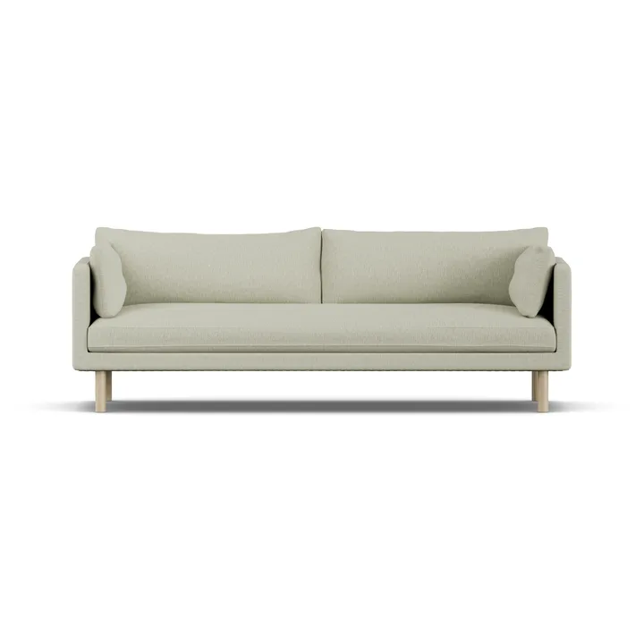 Linnevik soffa - Luiza Beige 3981-vitoljad ek, 4-sits - 1898