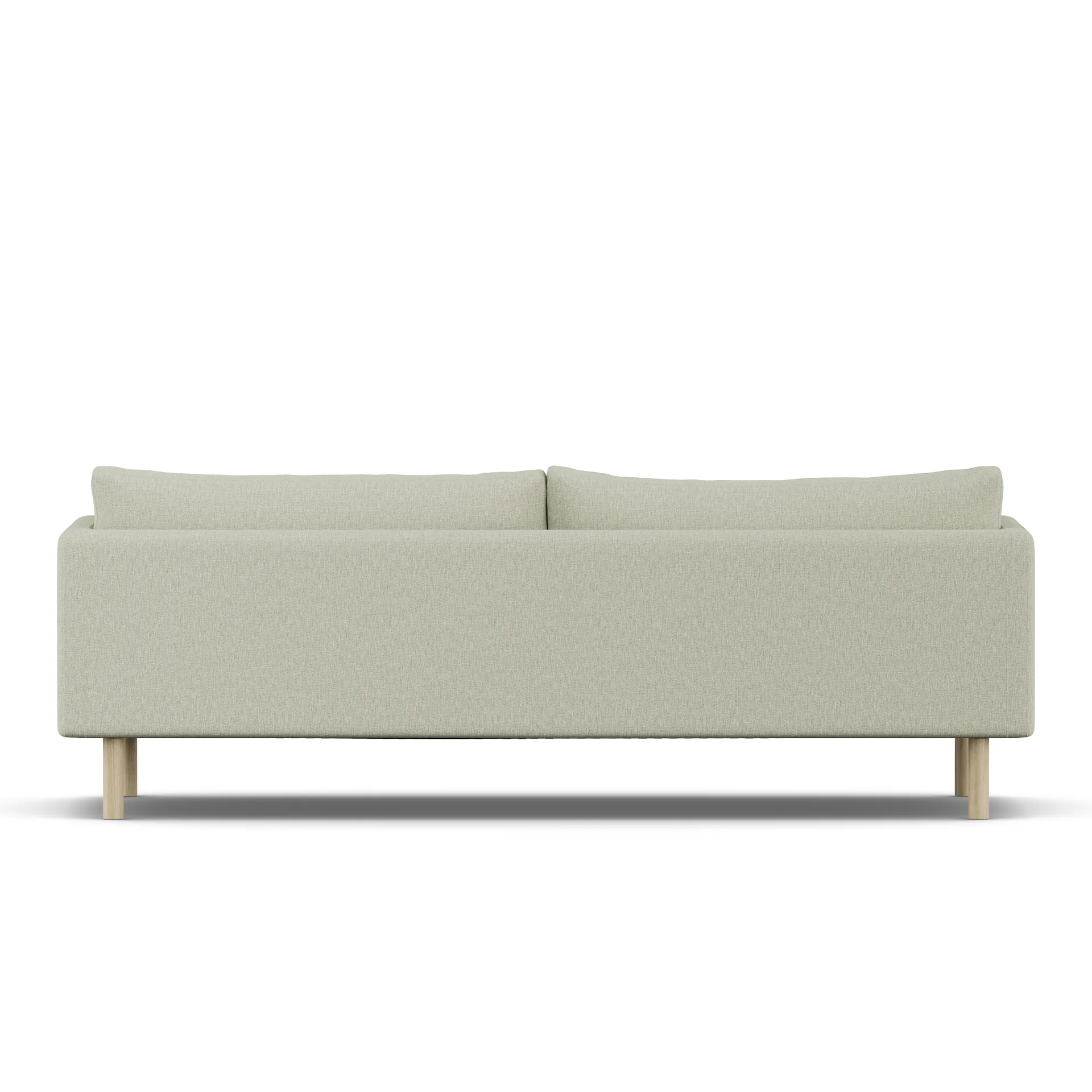 Linnevik soffa, Luiza Beige 3981-vitoljad ek, 4-sits 1898