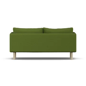 Linnevik soffa - Luiza Green 3975-vitoljad ek, 2-sits, utan kappa - 1898