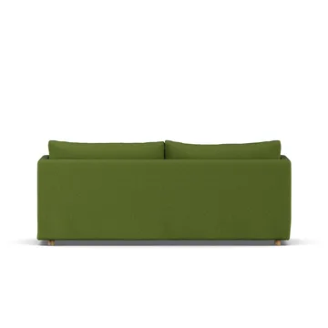 Linnevik soffa - Luiza green 3975-vitoljad ek, 3-sits, med kappa - 1898