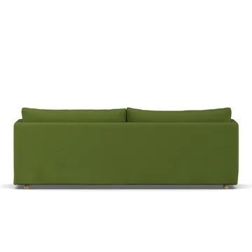 Linnevik soffa - Luiza Green 3975-vitoljad ek, 4-sits, med kappa - 1898