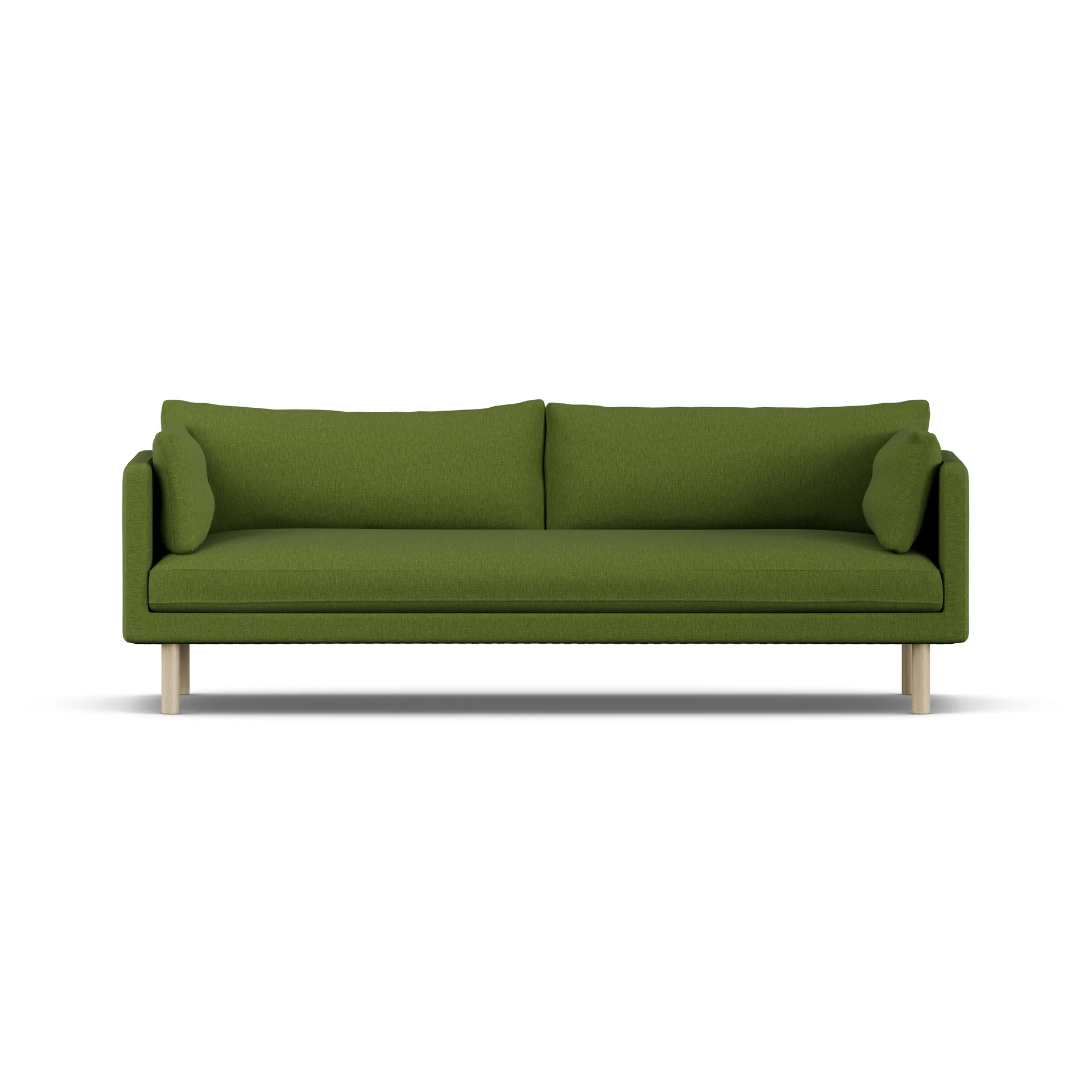 Linnevik soffa, Luiza Green 3975-vitoljad ek, 4-sits, utan kappa 1898
