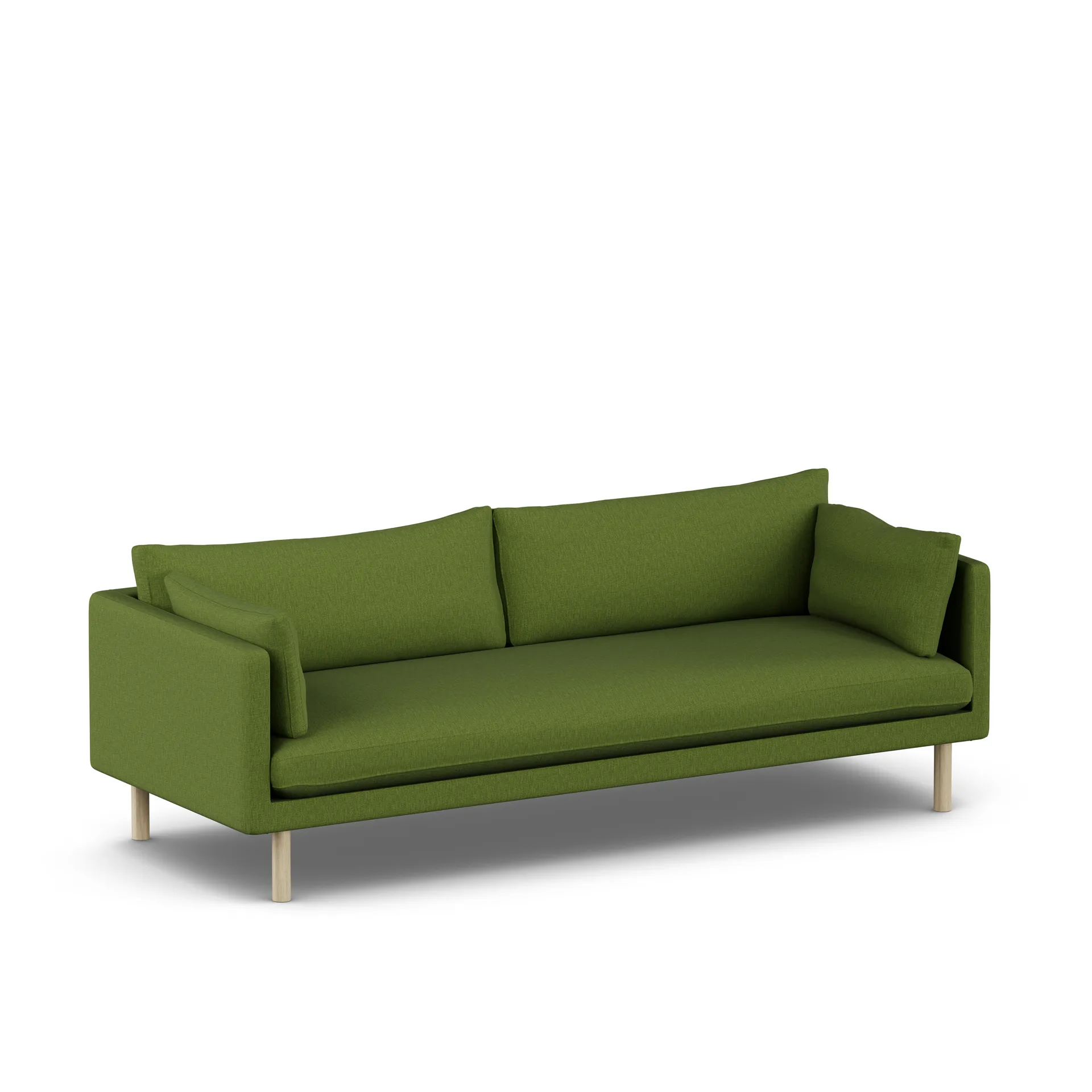 Linnevik soffa, Luiza Green 3975-vitoljad ek, 4-sits 1898