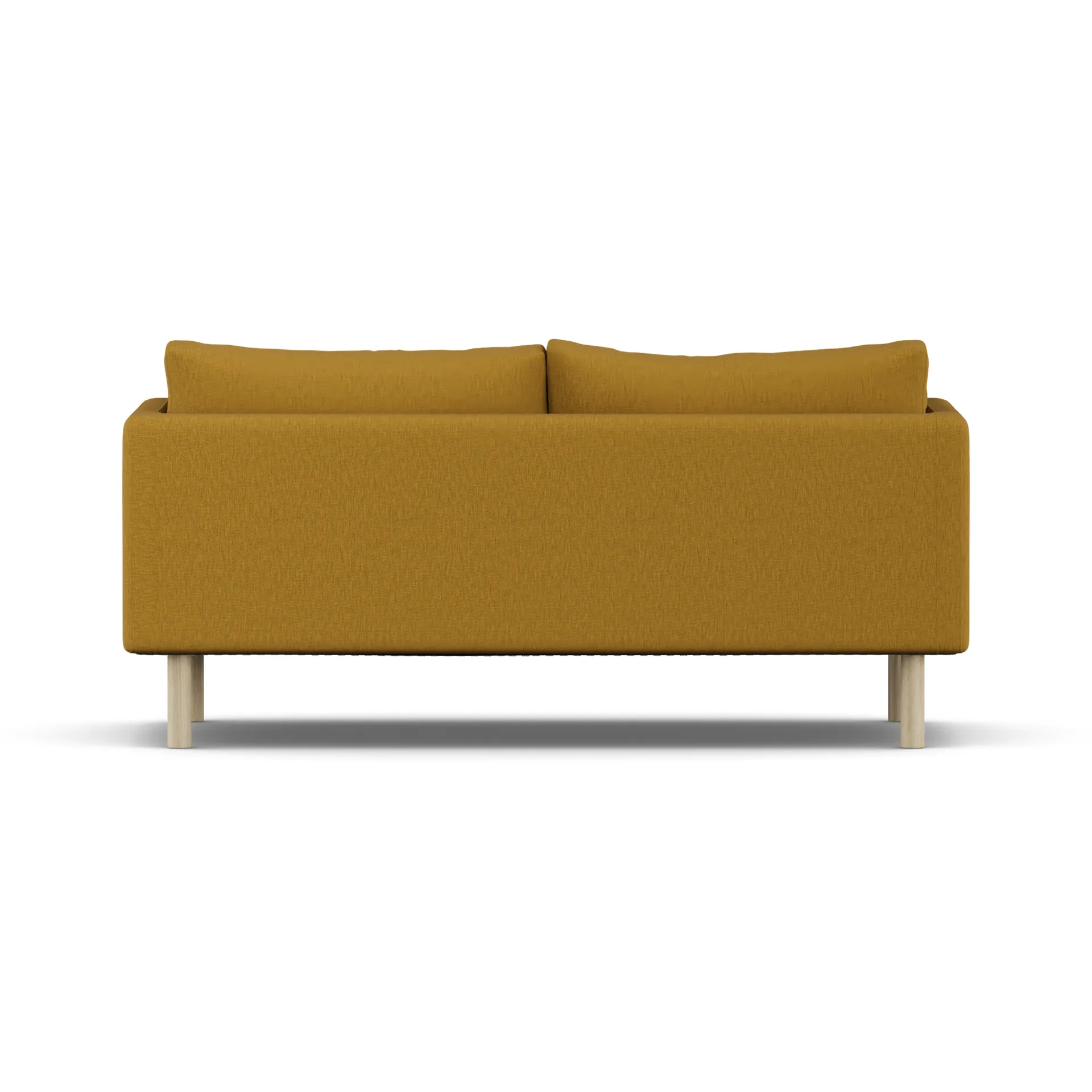 Linnevik soffa, Luiza Mustard 3972-vitoljad ek, 2-sits, utan kappa 1898