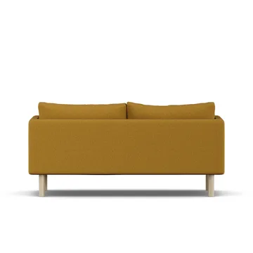 Linnevik soffa - Luiza Mustard 3972-vitoljad ek, 2-sits - 1898