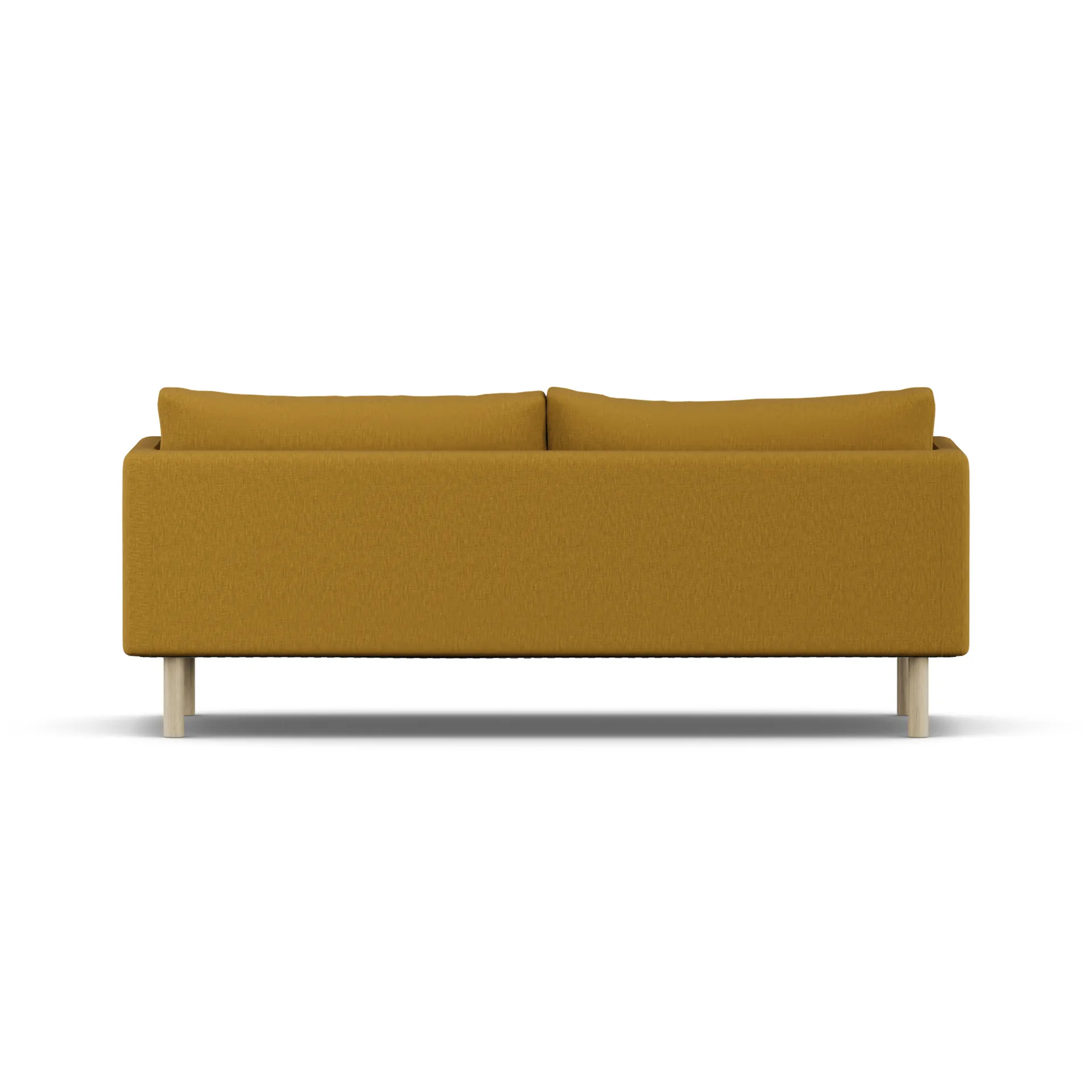 Linnevik soffa, Luiza Mustard 3972-vitoljad ek, 3-sits, utan kappa 1898