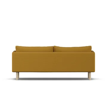 Linnevik soffa - Luiza Mustard 3972-vitoljad ek, 3-sits - 1898