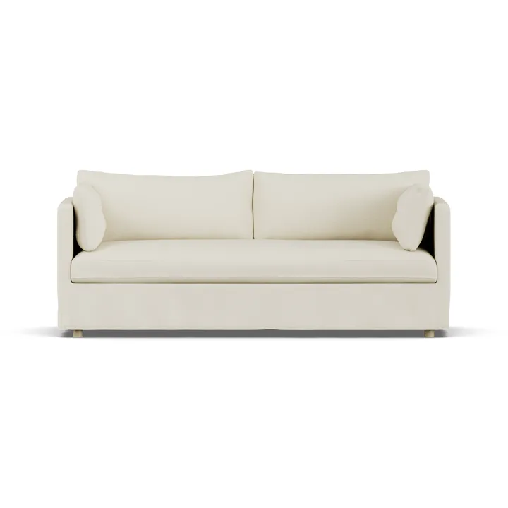 Linnevik soffa - Oslo Nature 1540-vitoljad ek, 3-sits, med kappa - 1898